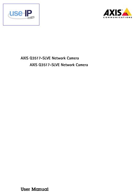 axis q3517 manual